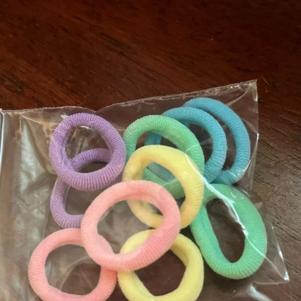 Pastel hair elastics NWOT *free in bundle*
